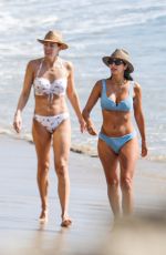 PIA MILLER in Bikini at a Beach with Friends in Malibu 02/21/2022