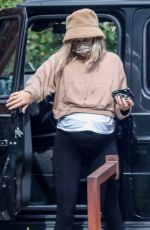 Pregnant JESSICA HART Out in Los Feliz 01/31/2022