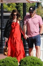 Pregnant KATHERINE SCHWARZENEGGER at Chris Pratt at Cafe Vida in Pacific Palisades 02/14/2022