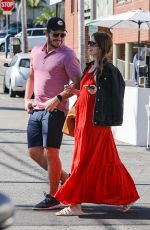 Pregnant KATHERINE SCHWARZENEGGER at Chris Pratt at Cafe Vida in Pacific Palisades 02/14/2022