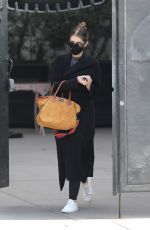Pregnant KATHERINE SCHWARZENEGGER Leaves a Salon in Beverly Hills 02/01/2022