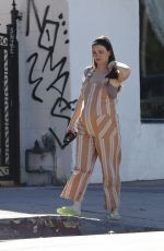Pregnant LAURA PARSEKIAN at a Day Spa in Los Angeles 02/10/2022
