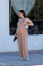Pregnant LAURA PARSEKIAN at a Day Spa in Los Angeles 02/10/2022