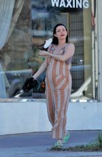 Pregnant LAURA PARSEKIAN at a Day Spa in Los Angeles 02/10/2022
