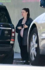 Pregnant LAUREN PARSEKIAN Out in Los Angeles 02/03/2022