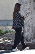 Pregnant LAUREN PARSEKIAN Out in Los Feliz 02/09/2022