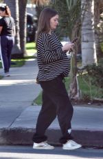 Pregnant LAUREN PARSEKIAN Out in Los Feliz 02/09/2022