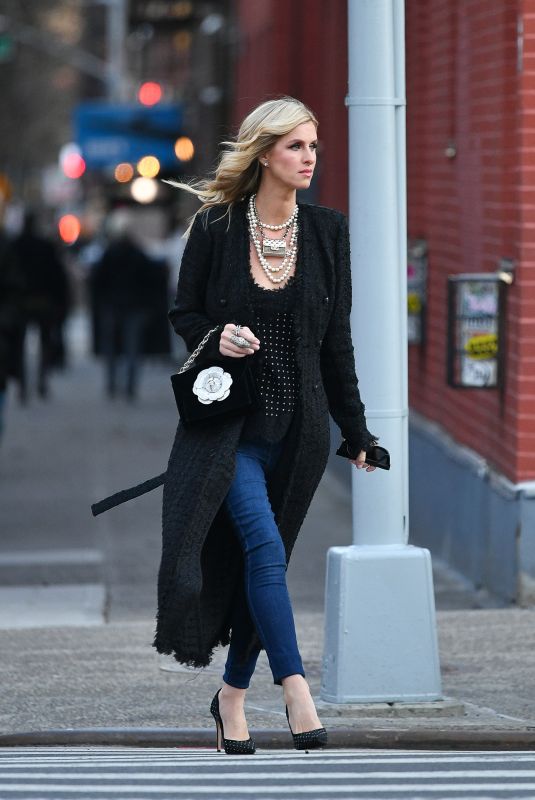Pregnant NICKY HILTON Out in New York 02/10/2022