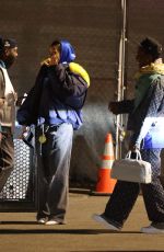 Pregnant RIHANNA and ASAP Rocky at Super Bowl at SoFi Stadium in Inglewood 02/13/2022