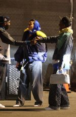 Pregnant RIHANNA and ASAP Rocky at Super Bowl at SoFi Stadium in Inglewood 02/13/2022