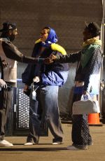 Pregnant RIHANNA and ASAP Rocky at Super Bowl at SoFi Stadium in Inglewood 02/13/2022