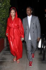 Pregnant RIHANNA and Asap Rocky Out for Dinner at Giorgio Baldi in Santa Monica 02/12/2022