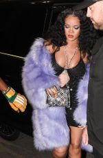 Pregnant RIHANNA Leaves Her Hotel in Milan 02/25/2022