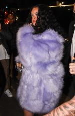 Pregnant RIHANNA Leaves Her Hotel in Milan 02/25/2022
