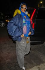 Pregnant RIHANNA Out for Dinner at Nobu in Los Angeles 02/13/2022