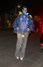Pregnant RIHANNA Out for Dinner at Nobu in Los Angeles 02/13/2022