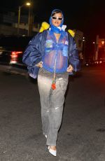 Pregnant RIHANNA Out for Dinner at Nobu in Los Angeles 02/13/2022