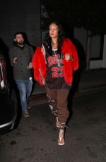 Pregnant RIHANNA Out for Dinner in New York 02/15/2022