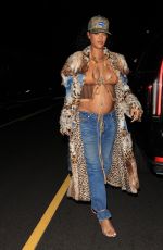 Pregnant RIHANNA Out for Late Dinner at Giorgio Baldi in Santa Monica 02/09/2022