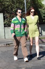 Pregnant SOPHIE TURNER and Joe Jonas at All Time Restaurant in Los Feliz 02/16/2022