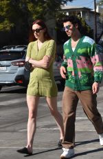 Pregnant SOPHIE TURNER and Joe Jonas at All Time Restaurant in Los Feliz 02/16/2022