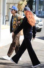 Pregnant SOPHIE TURNER and Joe Jonas Out in West Hollywood 02/17/2022