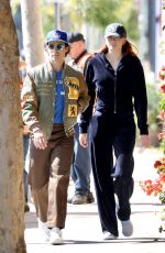 Pregnant SOPHIE TURNER and Joe Jonas Out in West Hollywood 02/17/2022