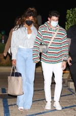 PRIYANKA CHOPRA and Nick Jonas at Nobu in Malibu 02/20/2022