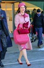 RACHEL BROSNAHAN on the Set of The Marvelous Mrs Maisel in New York 02/14/2022