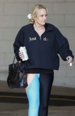 REBEL WILSON Leaves Workout Session in Beverly Hills 02/21/2022