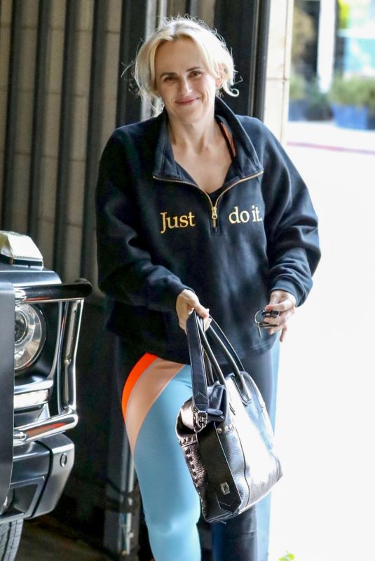 REBEL WILSON Leaves Workout Session in Beverly Hills 02/21/2022