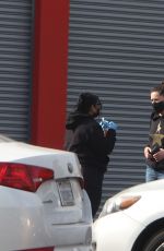 RENA SOFER Gets Tested at a Covid Testing Site in Los Angeles 02/01/2022