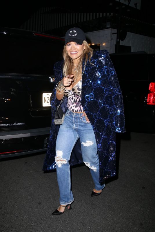 RITA ORA Leaves 40 Love in West Hollywood 02/13/2022