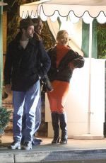 RITA ORA Leaves San Vicente Bungalows in West Hollywood 02/02/2022