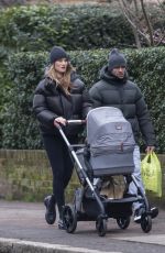 ROSIE HUNTIGNTON-WHITELEY and Jason Statham Out with Her Daughter in London 02/26/2022