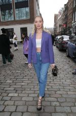ROXY HORNER Arrives at Paul & Joe Fashion Show at LFW in London 02/21/2022