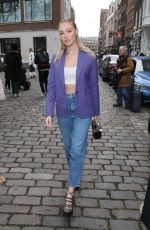 ROXY HORNER Arrives at Paul & Joe Fashion Show at LFW in London 02/21/2022