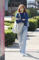 RUMER WILLIS Shopping at Farmers Market in West Hollywood 02/20/2022