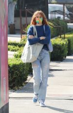 RUMER WILLIS Shopping at Farmers Market in West Hollywood 02/20/2022