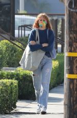RUMER WILLIS Shopping at Farmers Market in West Hollywood 02/20/2022