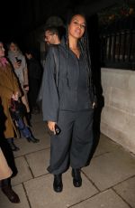 SABRINA ELBA Arrives at Richard Quinn Fashion Show in London 02/19/2022
