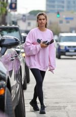 SARA SAMPAIO Leaves Dogpound Gym in Los Angeles 01/31/2022