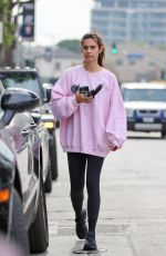 SARA SAMPAIO Leaves Dogpound Gym in Los Angeles 01/31/2022