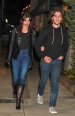 SARA SAMPAIO Out for Dinner at Craig