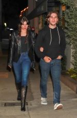 SARA SAMPAIO Out for Dinner at Craig
