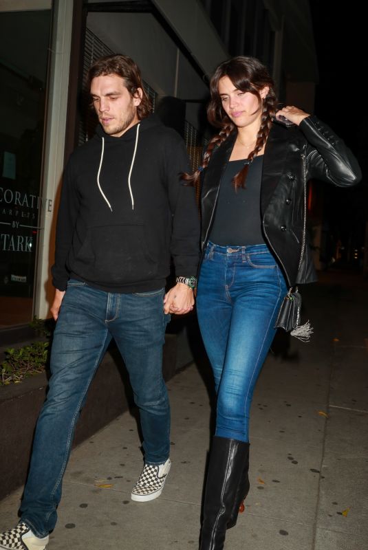 SARA SAMPAIO Out for Dinner at Craig