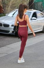 SARA SAMPIAO in Tights Leaves Dogpound Gym in Los Angeles 02/01/2022