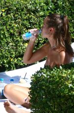 SARAH LYSANDER CARTER in Bikini at a Pool in Miami 02/08/2022