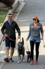 SARAH SILVERMAN and Rory Albanese Out with Their Dogs in Los Feliz 02/26/2022