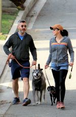 SARAH SILVERMAN and Rory Albanese Out with Their Dogs in Los Feliz 02/26/2022